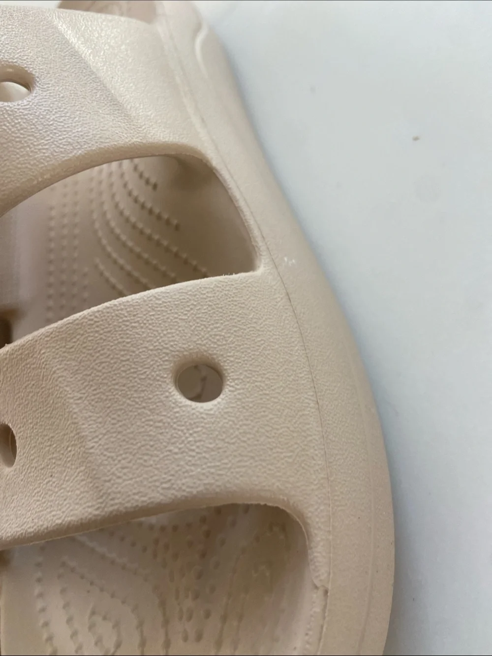 CROCS Kids Beige Dual-Strap Slide Sandals